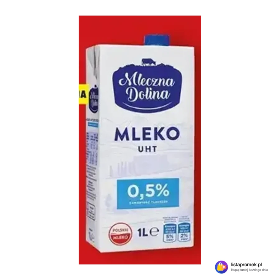 Mleko UHT 0,5%, 1 l