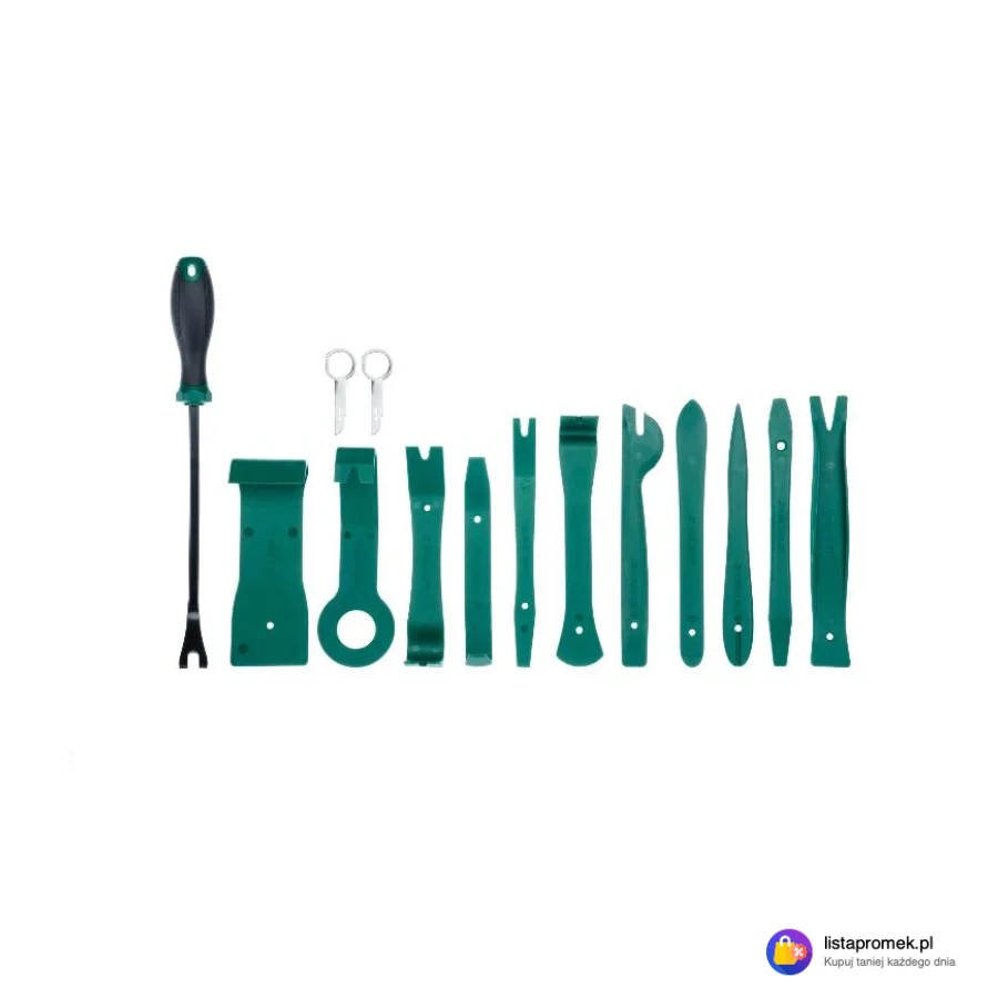 Zestaw narzędzi do demontażu samochodów lub klipsy mocujące i opaski kablowe