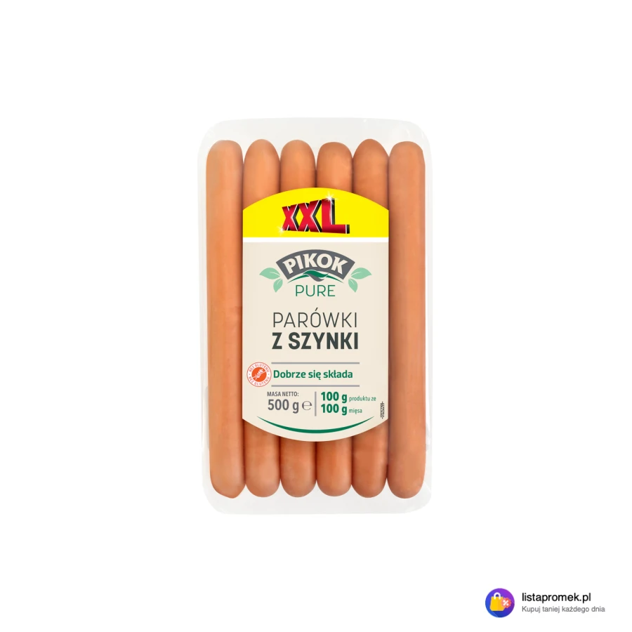 Parówki z szynki, XXL