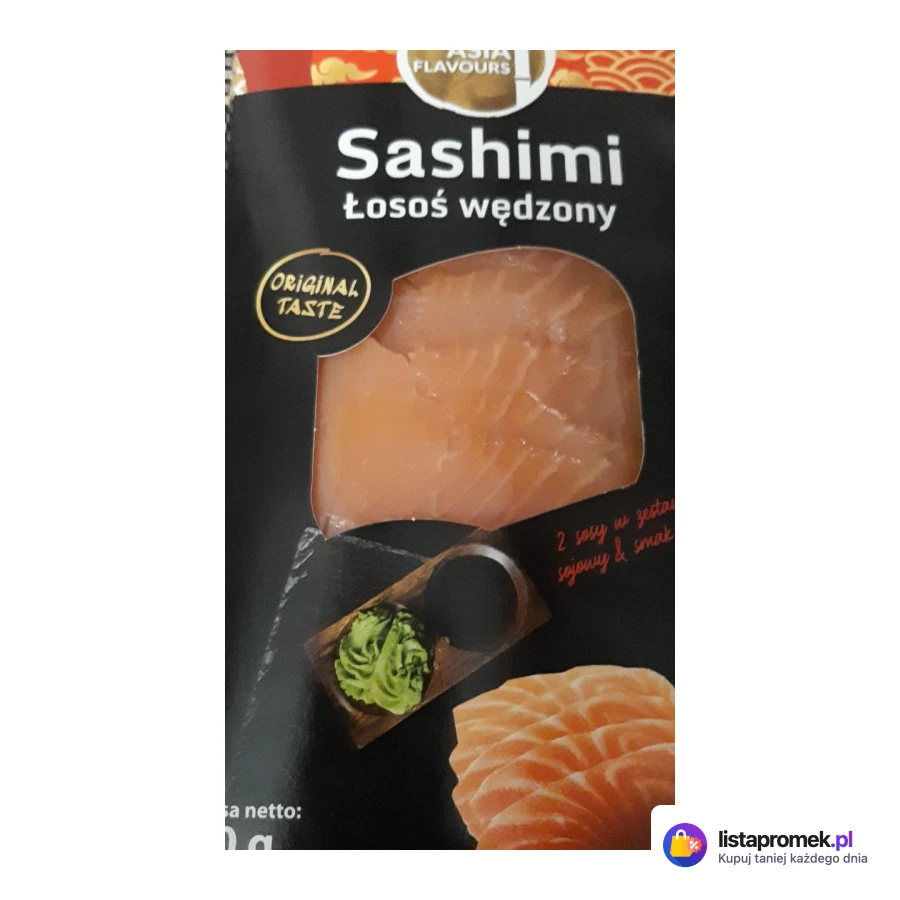 Sashimi z sosami Asia Flavours, różne rodzaje
