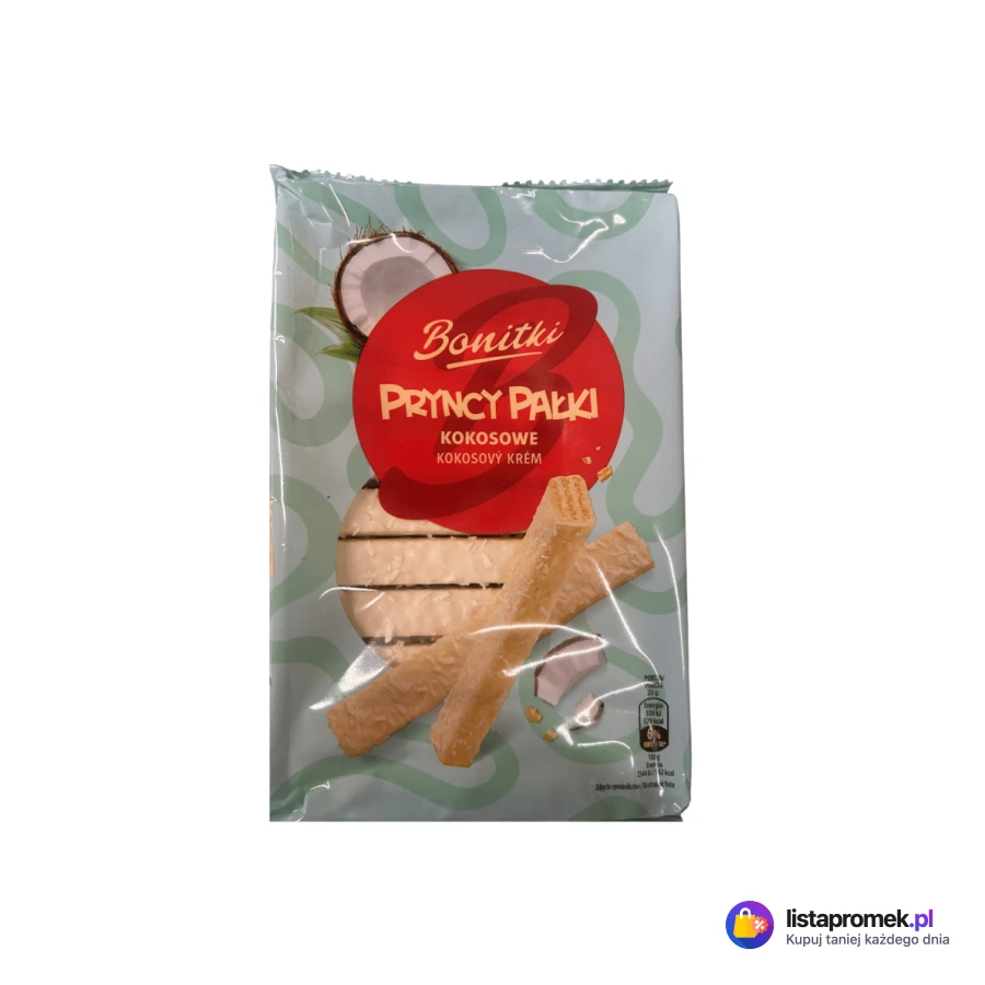 Wafle Pryncy Pałki Bonitki, różne rodzaje