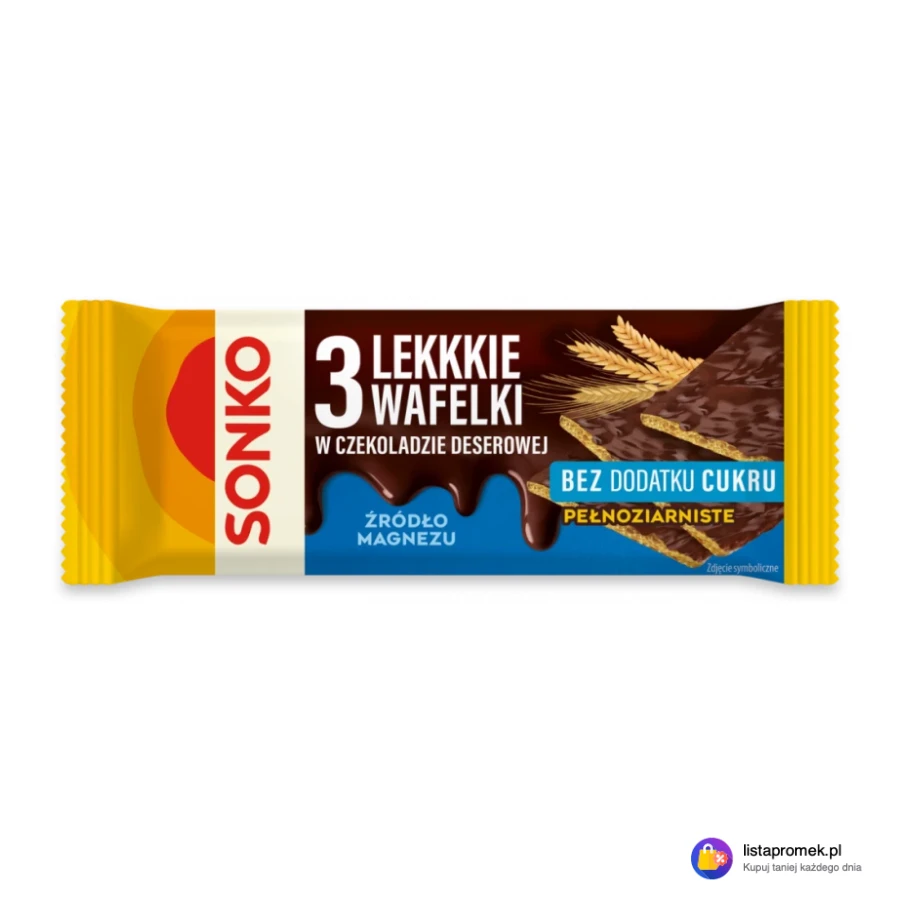 Lekkie wafelki bez dodatku cukru