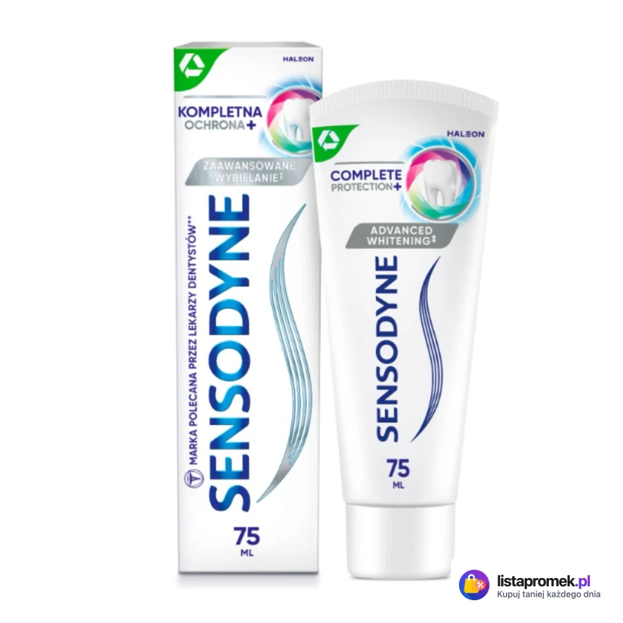 Pasta do zębów Kompletna Ochrona lub Advanced White, 75 ml
