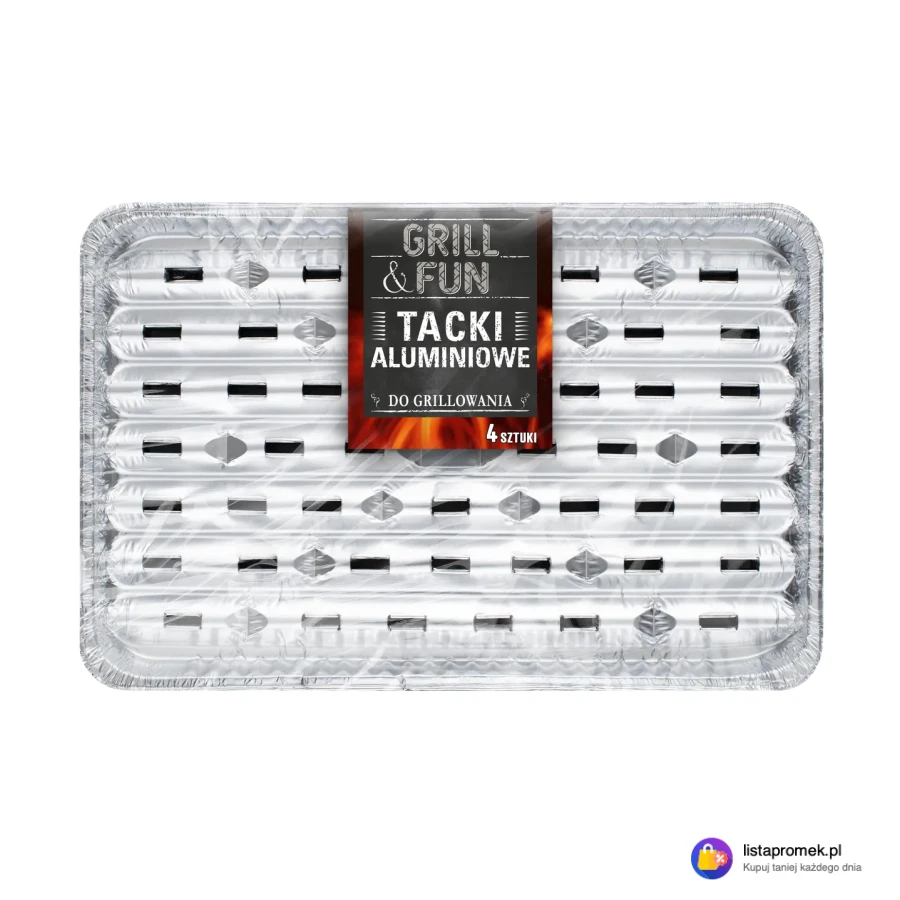 Tacki aluminiowe na grilla, duże