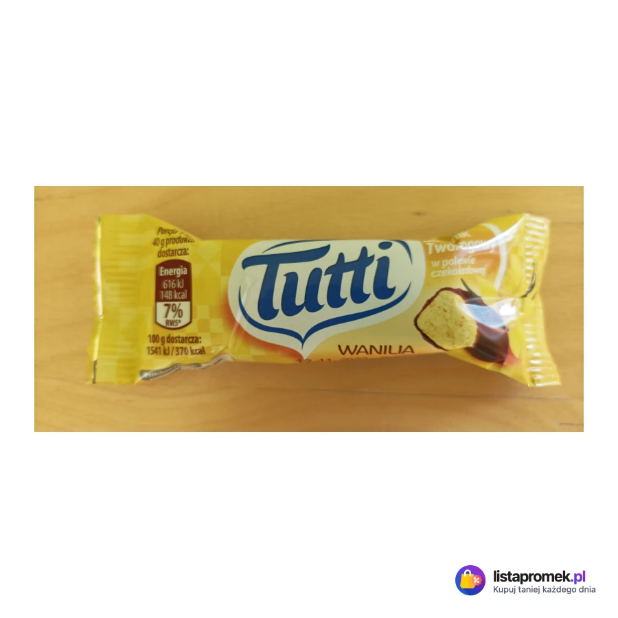 Batonik twarogowy Tutti, czekolada, wanilia