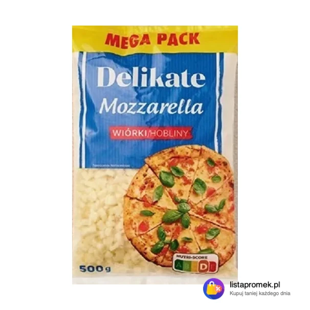 Ser mozzarella wiórki Delikate