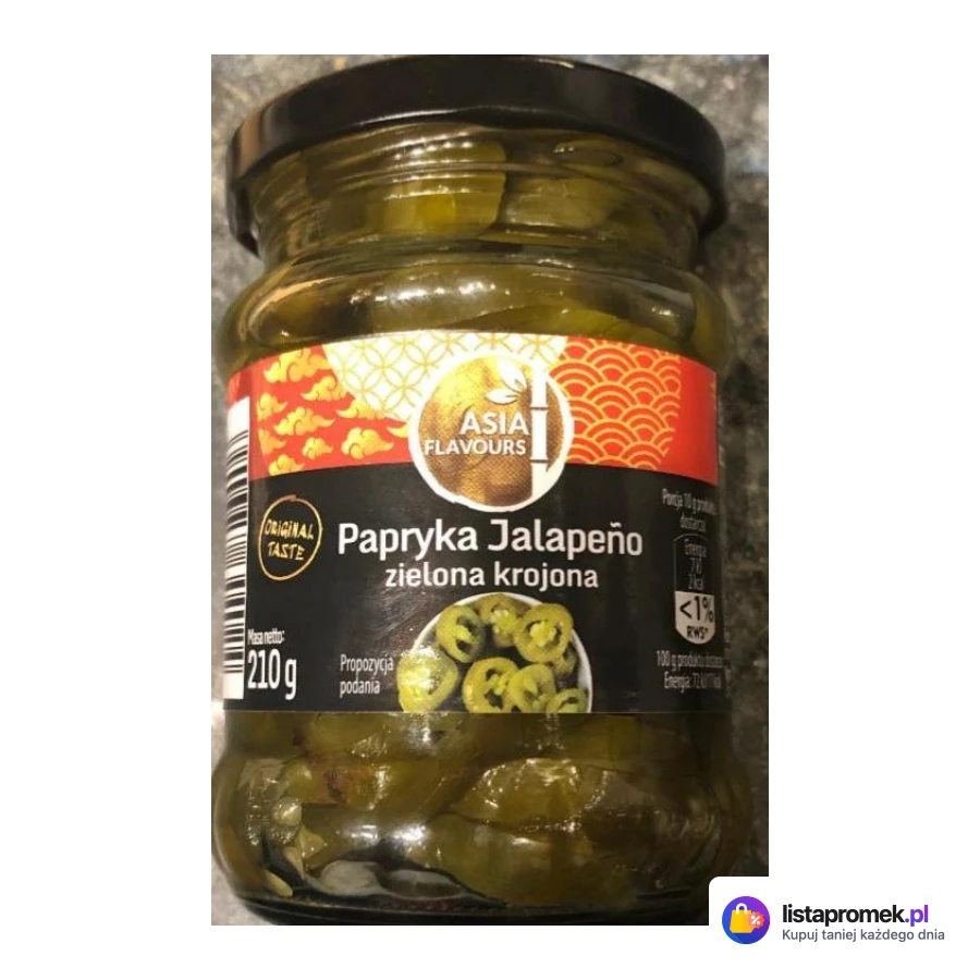 Papryka zielona krojona Jalapeño Asia Flavours