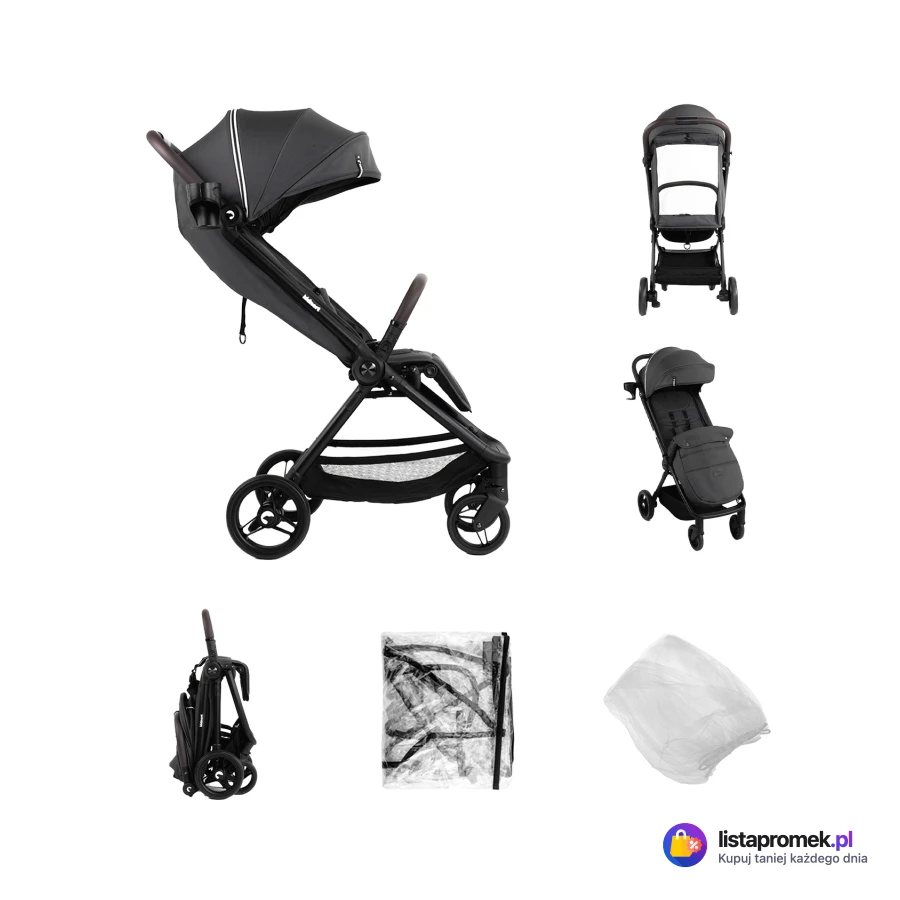 Wózek spacerowy Snøugle składany jedną ręką