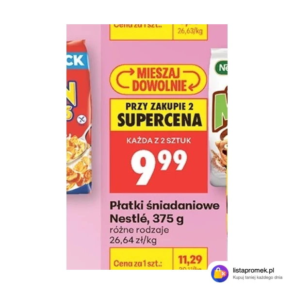 Płatki śniadaniowe Nestlé