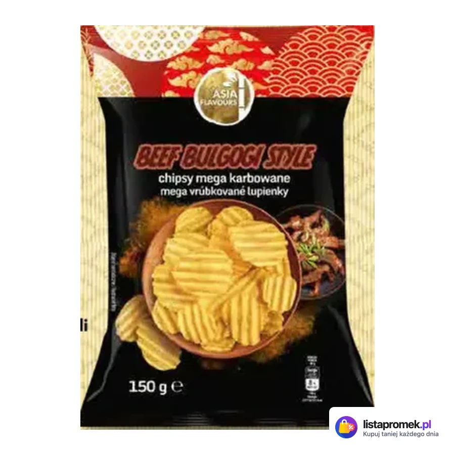 Chipsy Asia Flavours beef bulgogi, sweet chilli