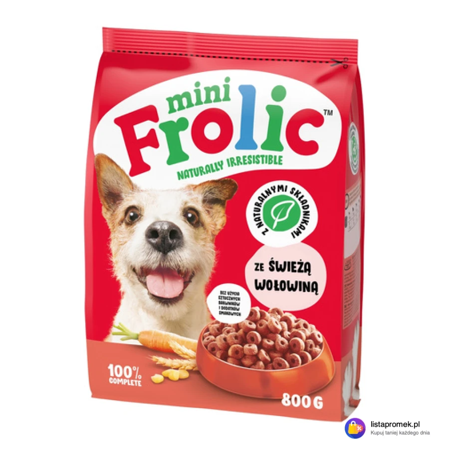 Sucha karma dla psa Frolic, 800 g