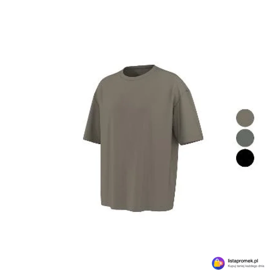 T-shirt oversize męski z bawełny