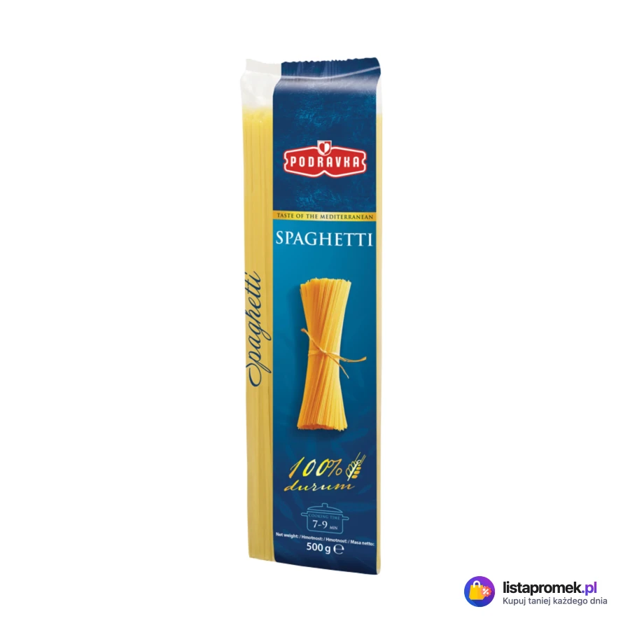 Makaron 100% pszenicy durum Podravka, wybrane rodzaje