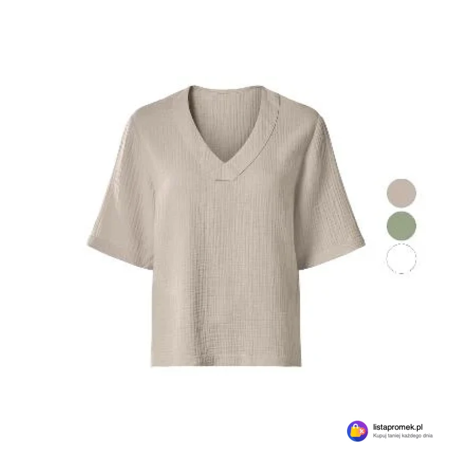 Bluzka damska z bawełny muślinowej