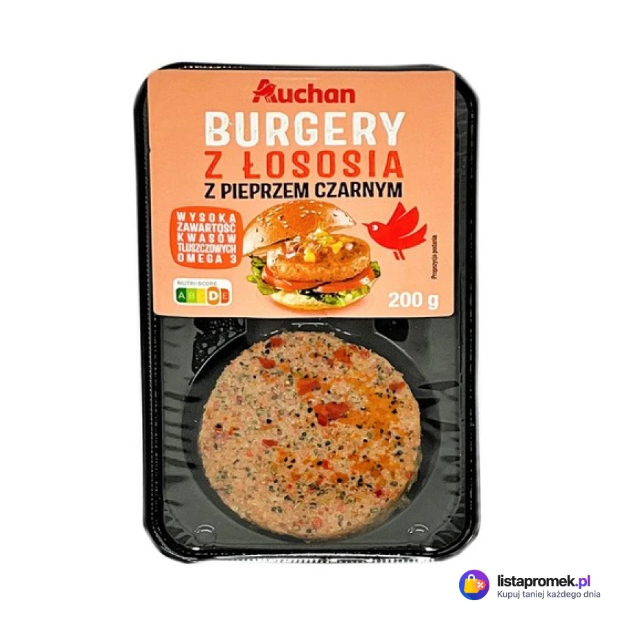 Burgery z łososia z pieprzem
