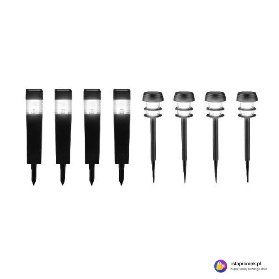 Zestaw 4 lampek solarnych LED