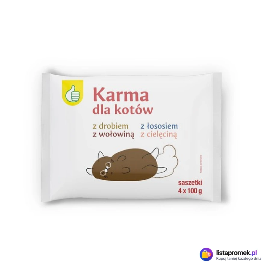 Karma mokra w saszetkach dla kota, różne rodzaje
