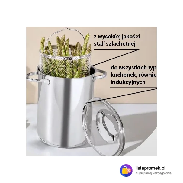 Garnek do gotowania szparagów, 4 L