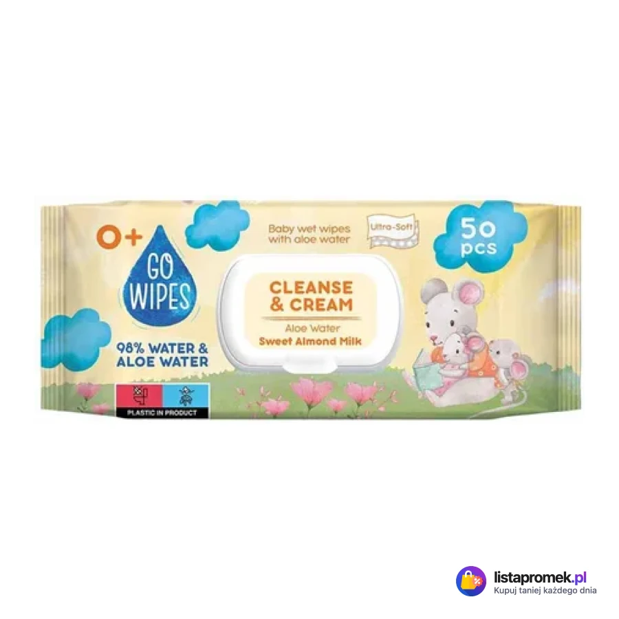 Chusteczki nawilżane Go Wipes, wybrane rodzaje