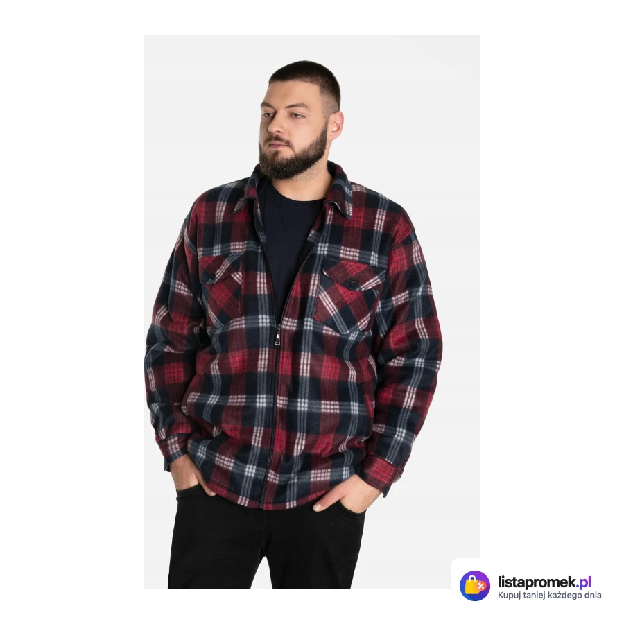 Koszula męska polarowa lub flanelowa