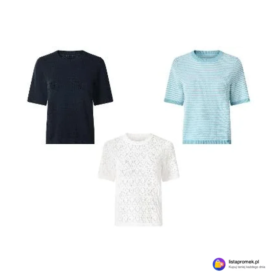 Sweter ażurowy damski z bawełny