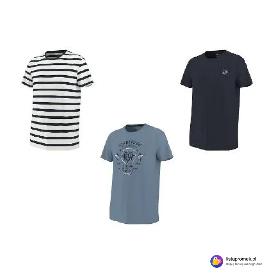 T-shirt męski z bawełny