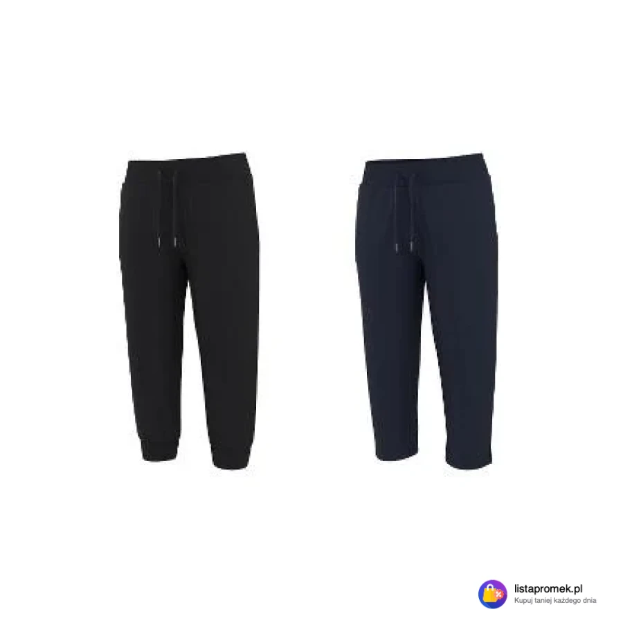 Spodnie capri damskie z bawełną