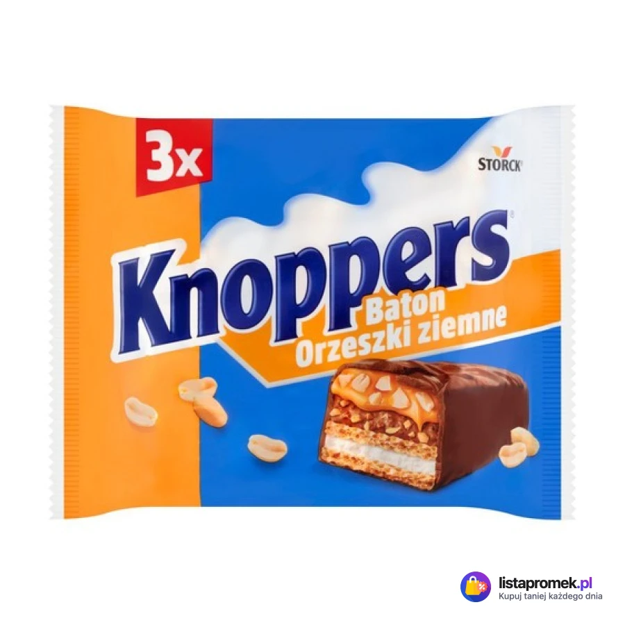 Baton Knoppers, kokosowy, orzeszki ziemne