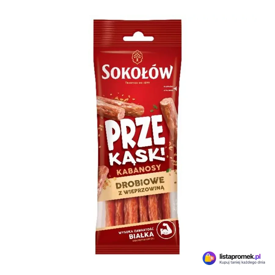 Kabanosy Przekąski wieprzowe, drobiowe lub serowe