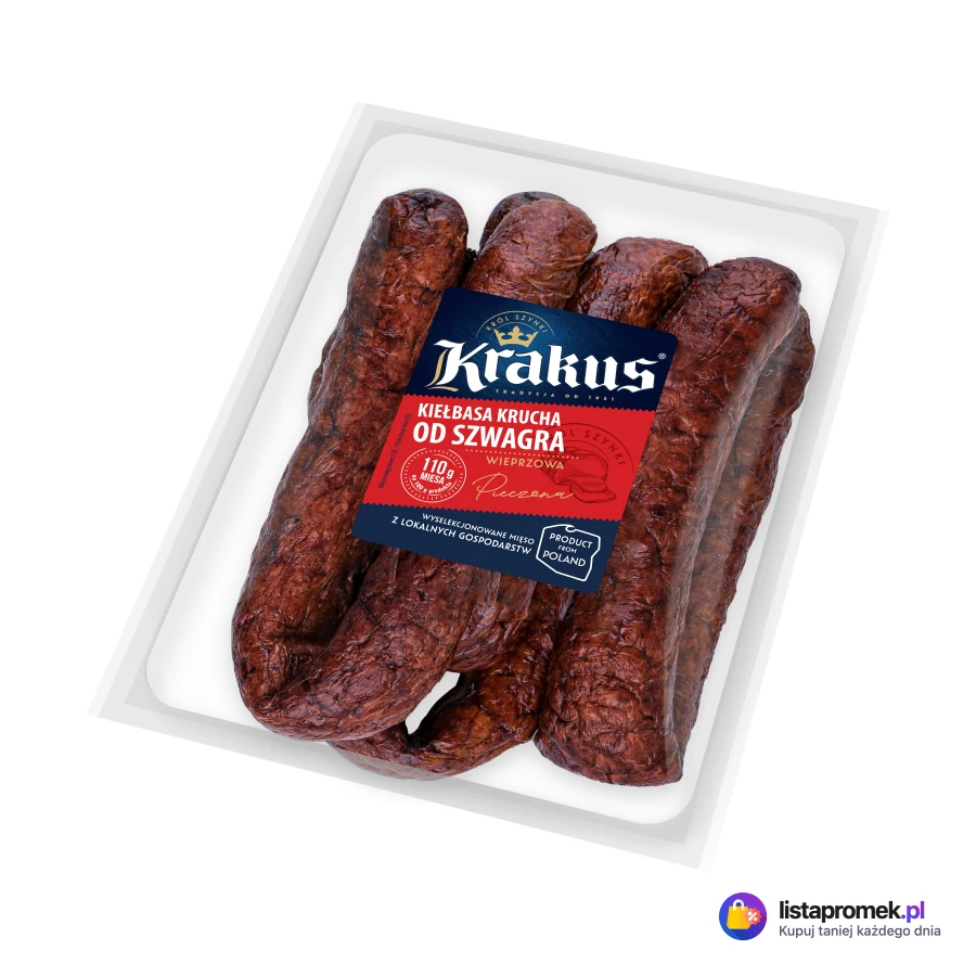 Kiełbasa myśliwska lub krucha od szwagra lub siekana