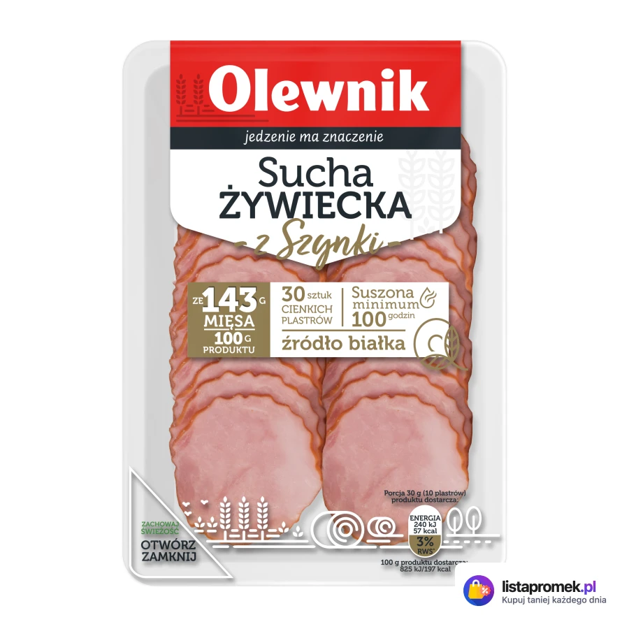 Sucha krakowska z szynki lub kiełbasa żywiecka