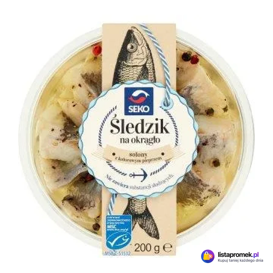Śledziki na okrągło solone