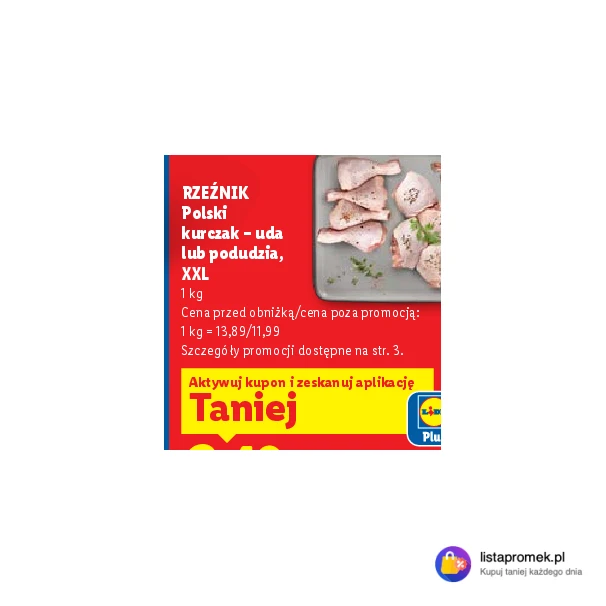 Polski kurczak - uda lub podudzia, XXL