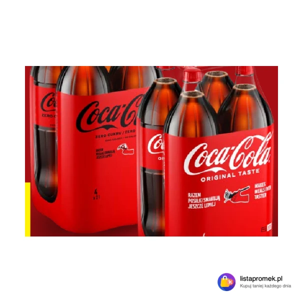 Coca-Cola lub Coca-Cola Zero Czterosztuk
