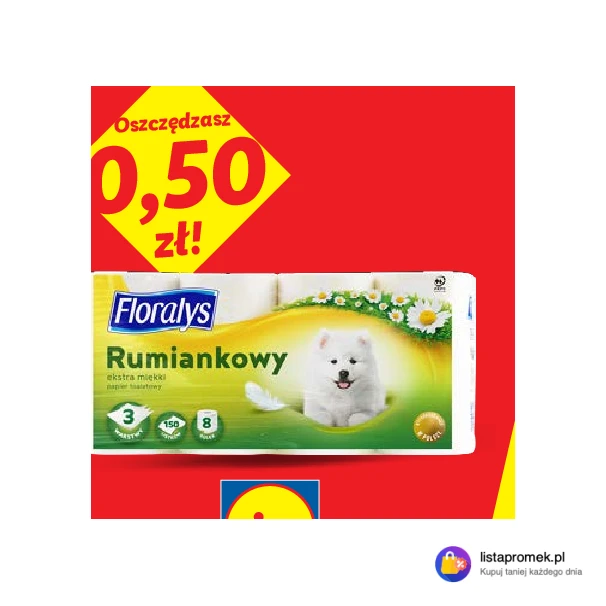 Papier toaletowy rumiankowy, 3-warstwowy