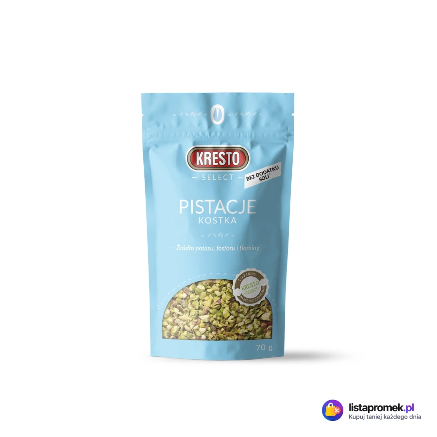 Pistacje łuskane niesolone kostka