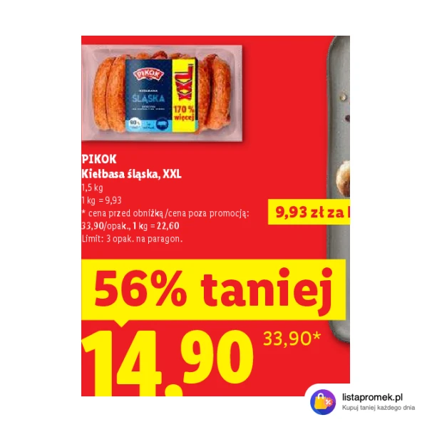 Kiełbasa śląska, XXL