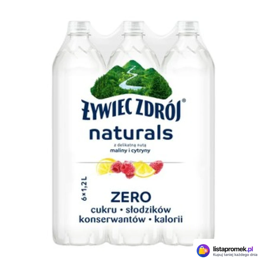 Woda niegazowana smakowa Naturals, wybrane rodzaje
