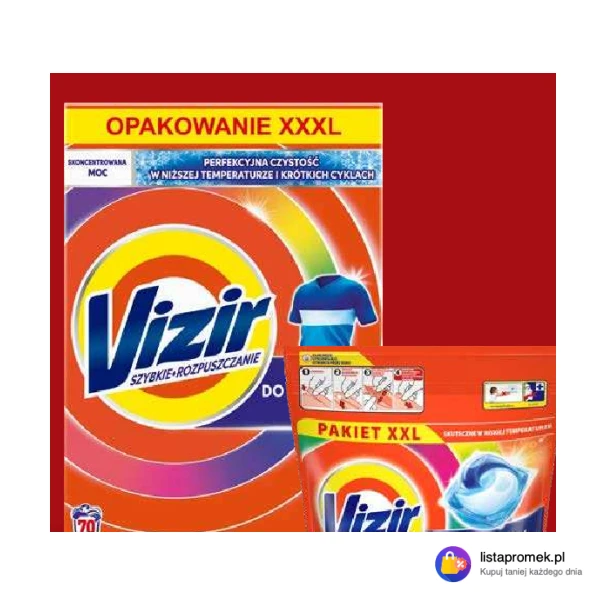 Vizir Proszek lub kapsułki do prania kolorów