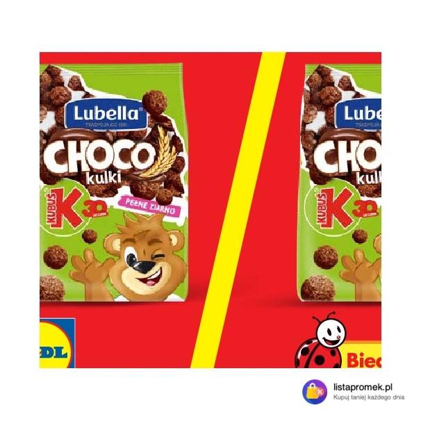 Płatki śniadaniowe Choco Kulki Lubella/Kubuś