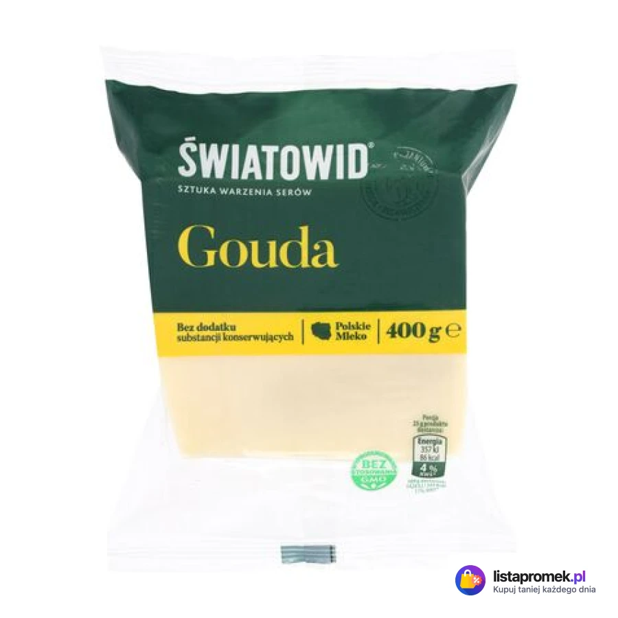Ser żółty Gouda Światowid, 400 g