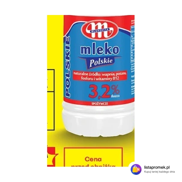 Mleko Polskie 3,2% Mlekovita, 1 l