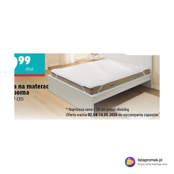 Nakładka na materac wodoodporna 160 x 200 cm