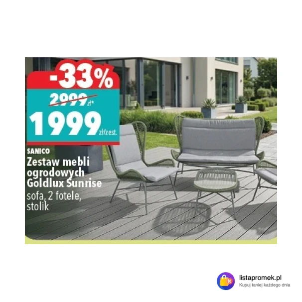 Zestaw mebli ogrodowych Goldlux Sunrise