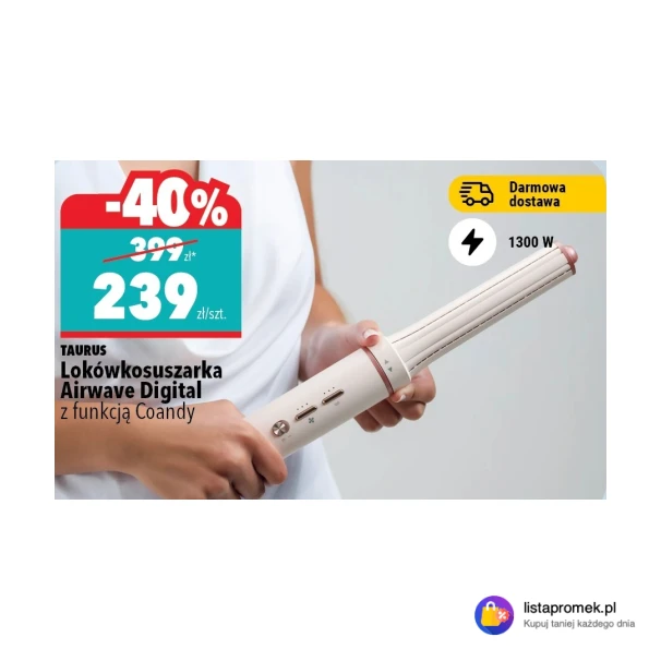 Lokówkosuszarka Airwave Digital z funkcją Coandy