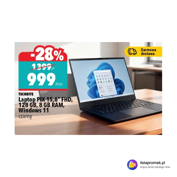 Laptop PIX 15,6" FHD, 128 GB, 8 GB RAM, Windows 11