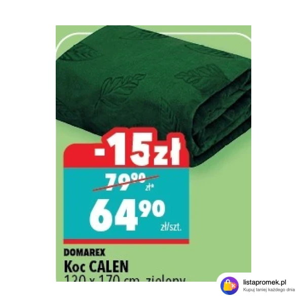 Koc CALEN 130 x 170 cm, zielony