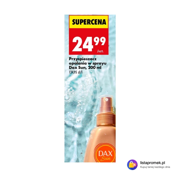 Przyspieszacz opalania w sprayu Dax Sun, 200 ml