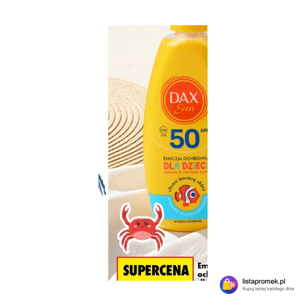 Emulsja ochronna dla dzieci i niemowląt w sprayu SPF 50 Dax Sun, 200 ml