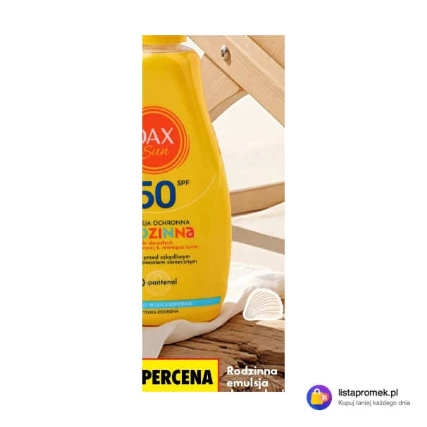 Rodzinna emulsja do opalania SPF 50 Dax Sun, 200 ml